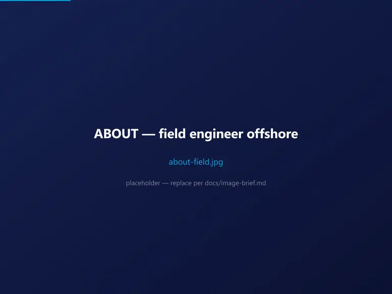Cipher4 field engineer working on an offshore installation
